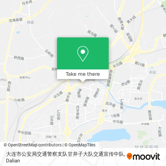 大连市公安局交通警察支队甘井子大队交通宣传中队 map