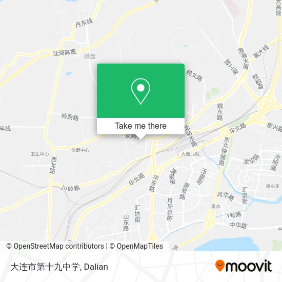 大连市第十九中学 map