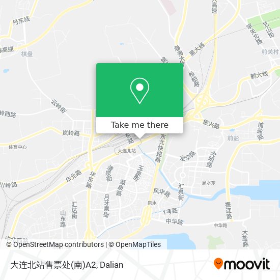 大连北站售票处(南)A2 map