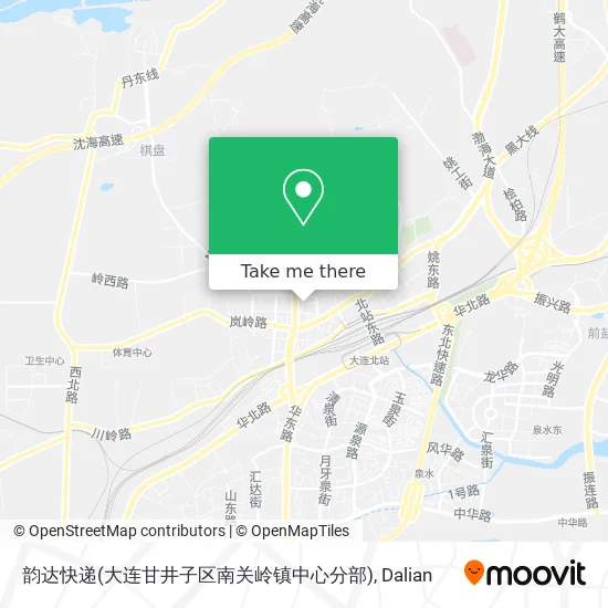 韵达快递(大连甘井子区南关岭镇中心分部) map