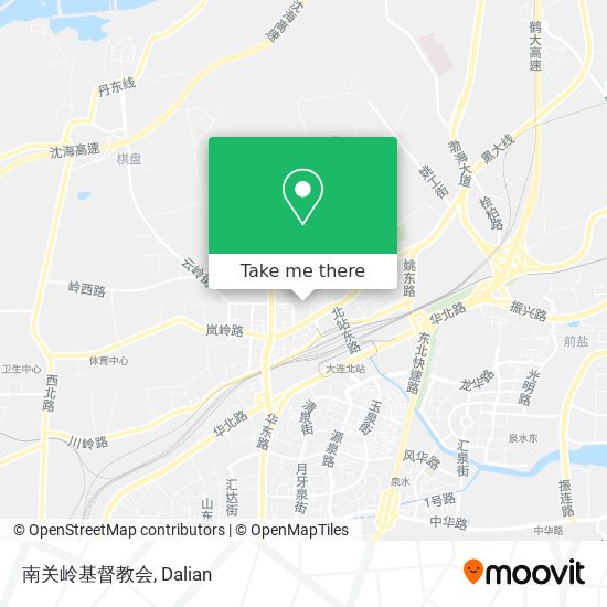 南关岭基督教会 map