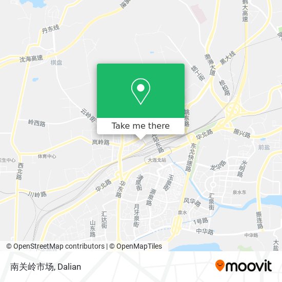 南关岭市场 map