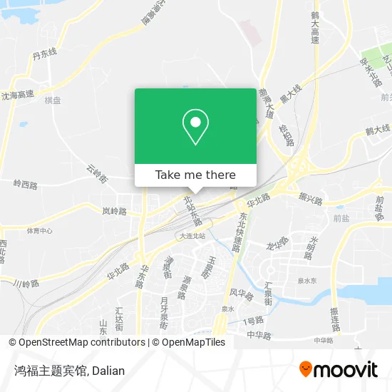 鸿福主题宾馆 map
