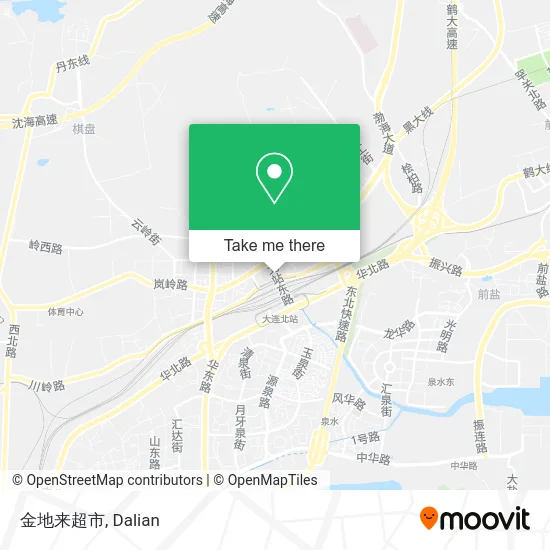 金地来超市 map