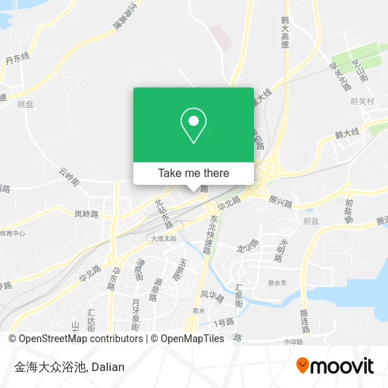 金海大众浴池 map