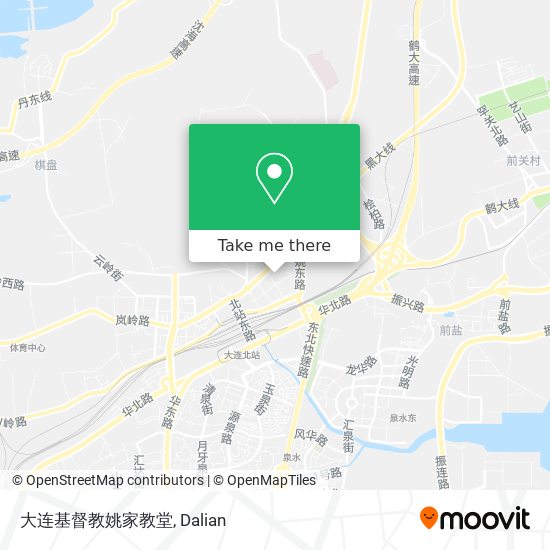 大连基督教姚家教堂 map