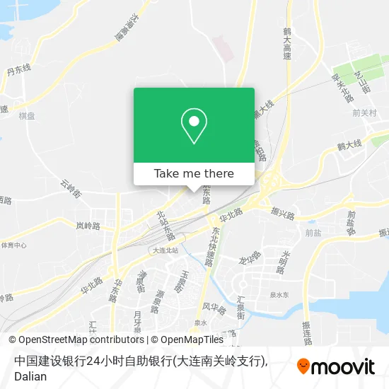 中国建设银行24小时自助银行(大连南关岭支行) map