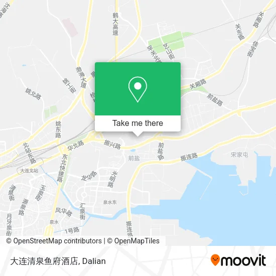 大连清泉鱼府酒店 map