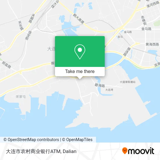 大连市农村商业银行ATM map