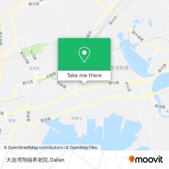 大连湾翔福养老院 map