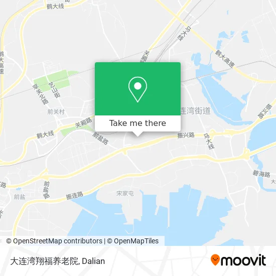 大连湾翔福养老院 map