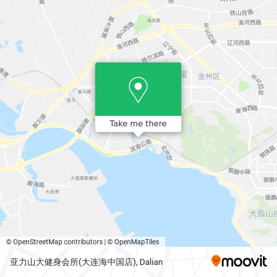 亚力山大健身会所(大连海中国店) map