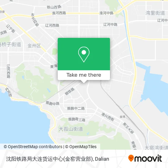 沈阳铁路局大连货运中心(金窑营业部) map