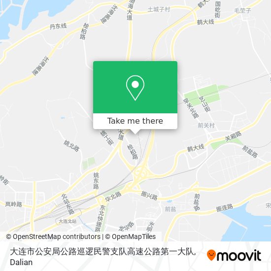 大连市公安局公路巡逻民警支队高速公路第一大队 map
