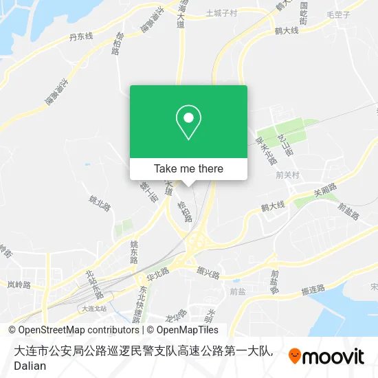 大连市公安局公路巡逻民警支队高速公路第一大队 map