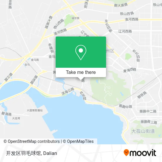 开发区羽毛球馆 map