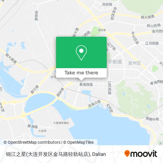 锦江之星(大连开发区金马路轻轨站店) map