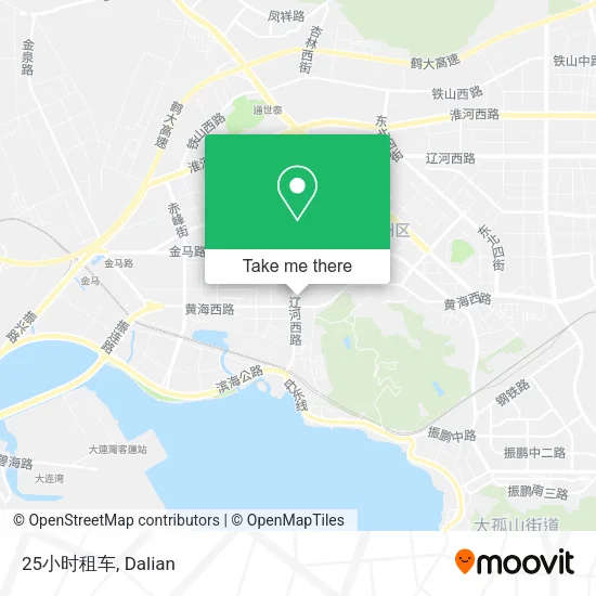25小时租车 map