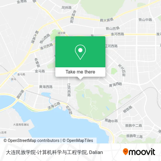 大连民族学院-计算机科学与工程学院 map