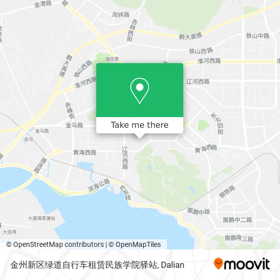 金州新区绿道自行车租赁民族学院驿站 map