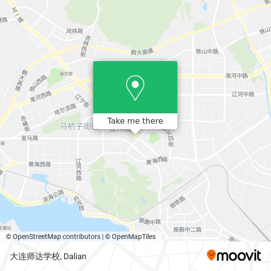 大连师达学校 map