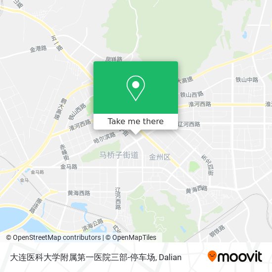大连医科大学附属第一医院三部-停车场 map