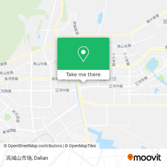 高城山市场 map
