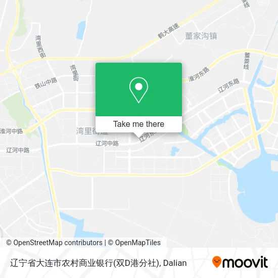 辽宁省大连市农村商业银行(双D港分社) map