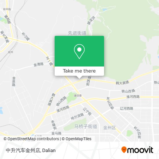 中升汽车金州店 map
