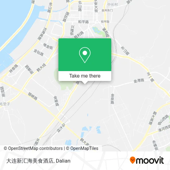 大连新汇海美食酒店 map