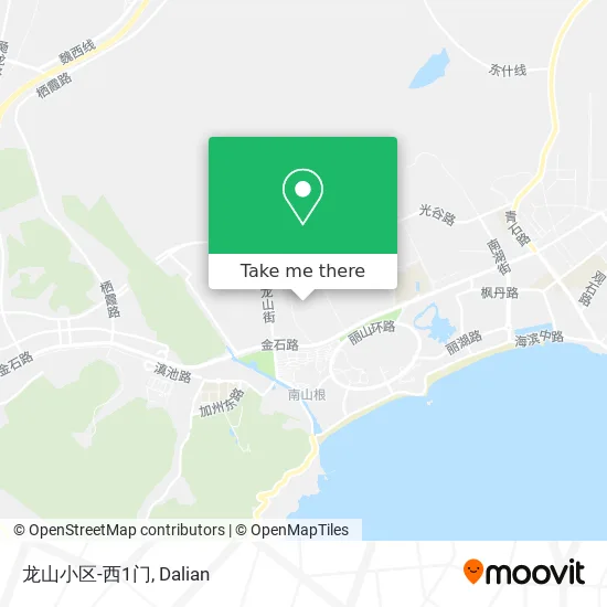 龙山小区-西1门 map