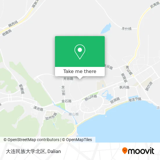大连民族大学北区 map