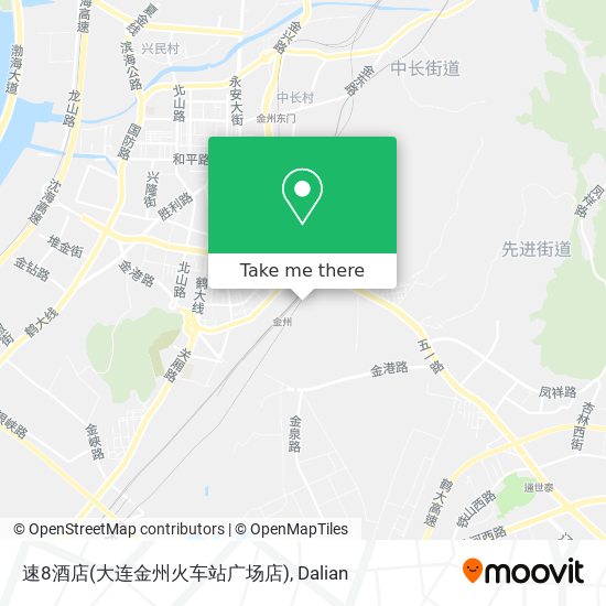 速8酒店(大连金州火车站广场店) map
