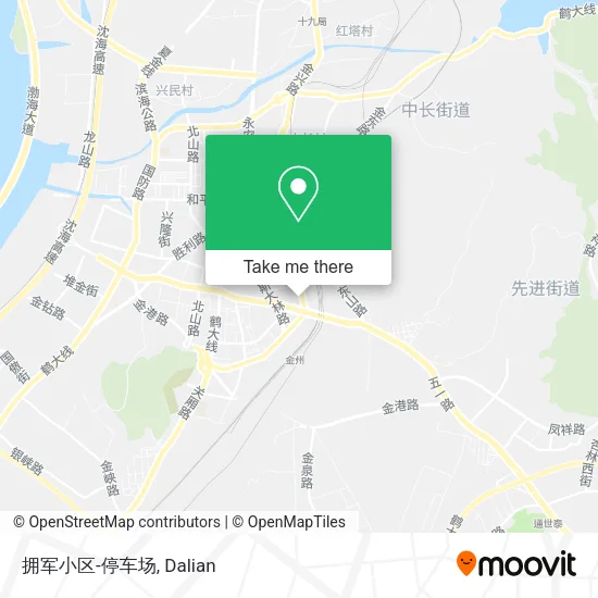 拥军小区-停车场 map