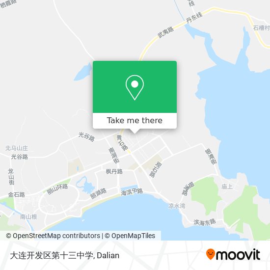 大连开发区第十三中学 map