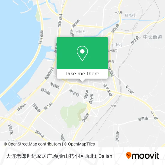 大连老郎世纪家居广场(金山苑小区西北) map
