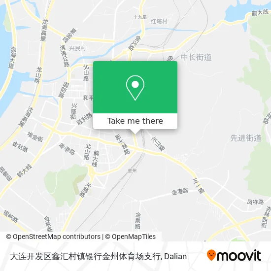 大连开发区鑫汇村镇银行金州体育场支行 map