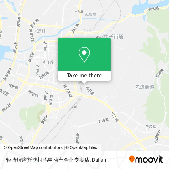 轻骑牌摩托澳柯玛电动车金州专卖店 map
