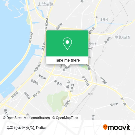 福星到金州火锅 map