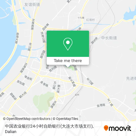中国农业银行24小时自助银行(大连大市场支行) map