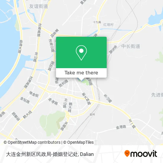 大连金州新区民政局-婚姻登记处 map