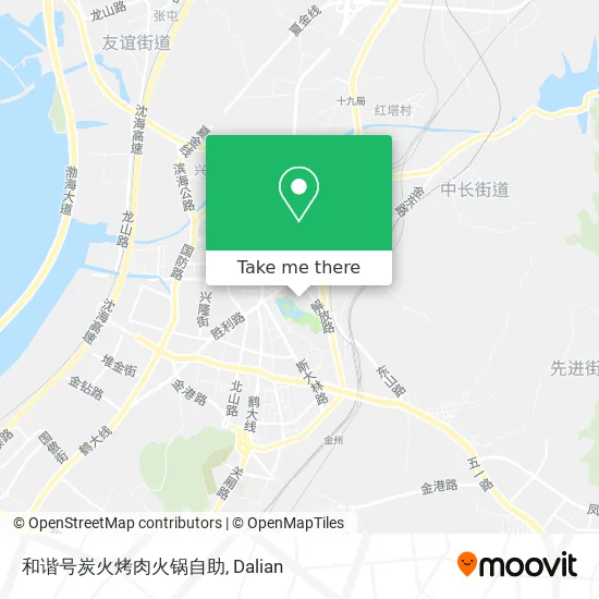 和谐号炭火烤肉火锅自助 map