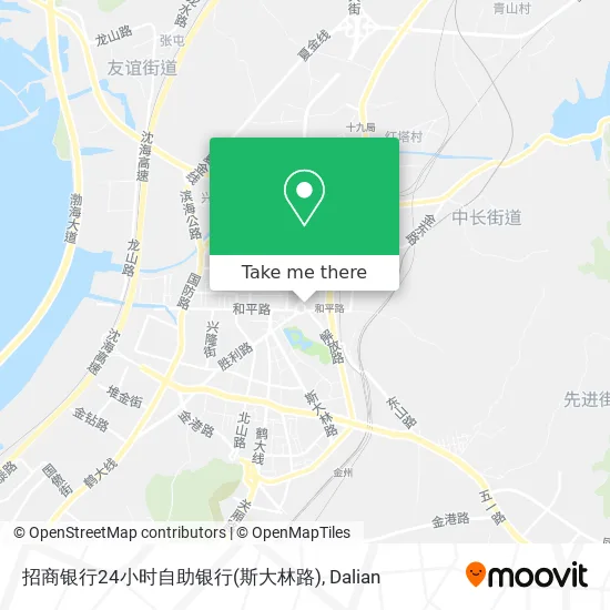 招商银行24小时自助银行(斯大林路) map