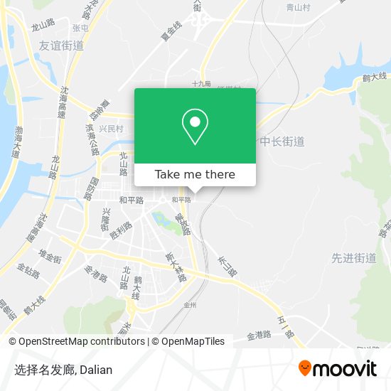 选择名发廊 map
