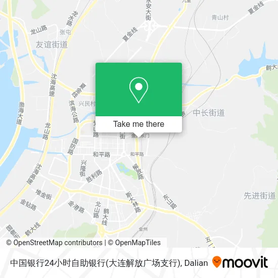 中国银行24小时自助银行(大连解放广场支行) map