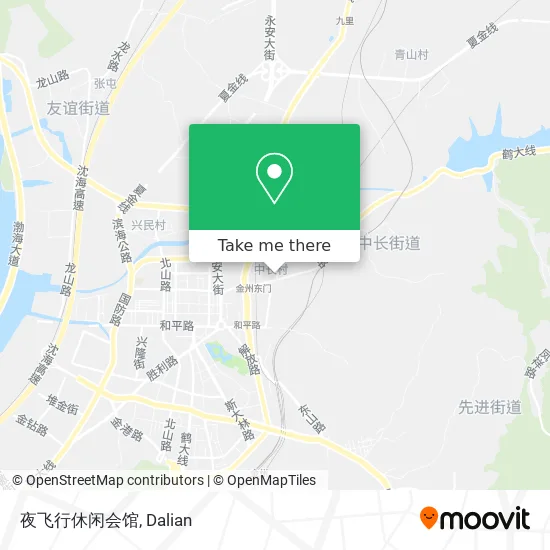 夜飞行休闲会馆 map