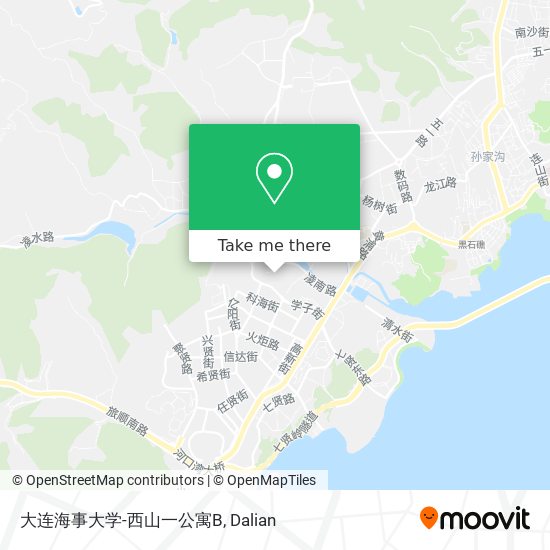大连海事大学-西山一公寓B map