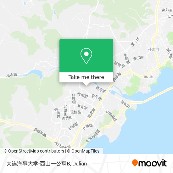 大连海事大学-西山一公寓B map
