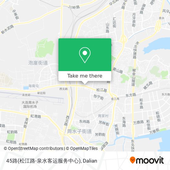 45路(松江路-泉水客运服务中心) map