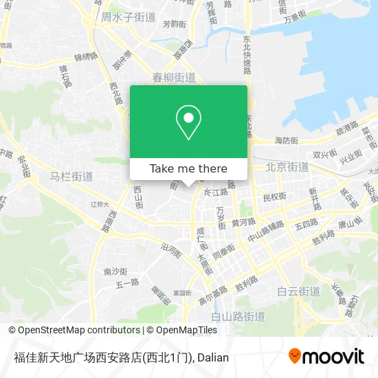 福佳新天地广场西安路店(西北1门) map